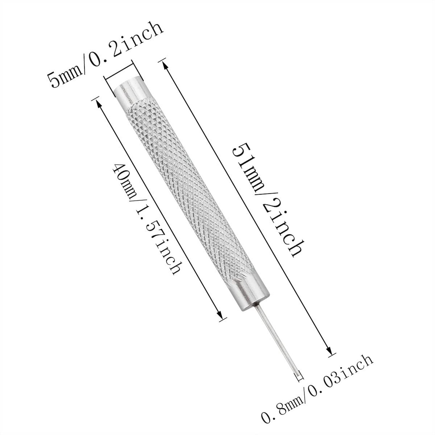 20pcs Watch Band Punch Pin 0.8mm Bracelet Link Remover Repair Tool for Riveti…