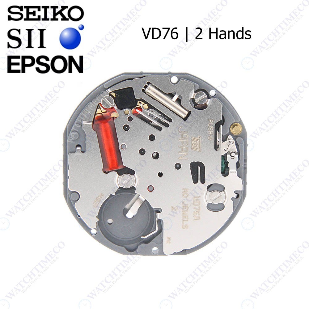 Genuine Seiko SII Epson VD76 Watch Movement Japan 2 Hands
