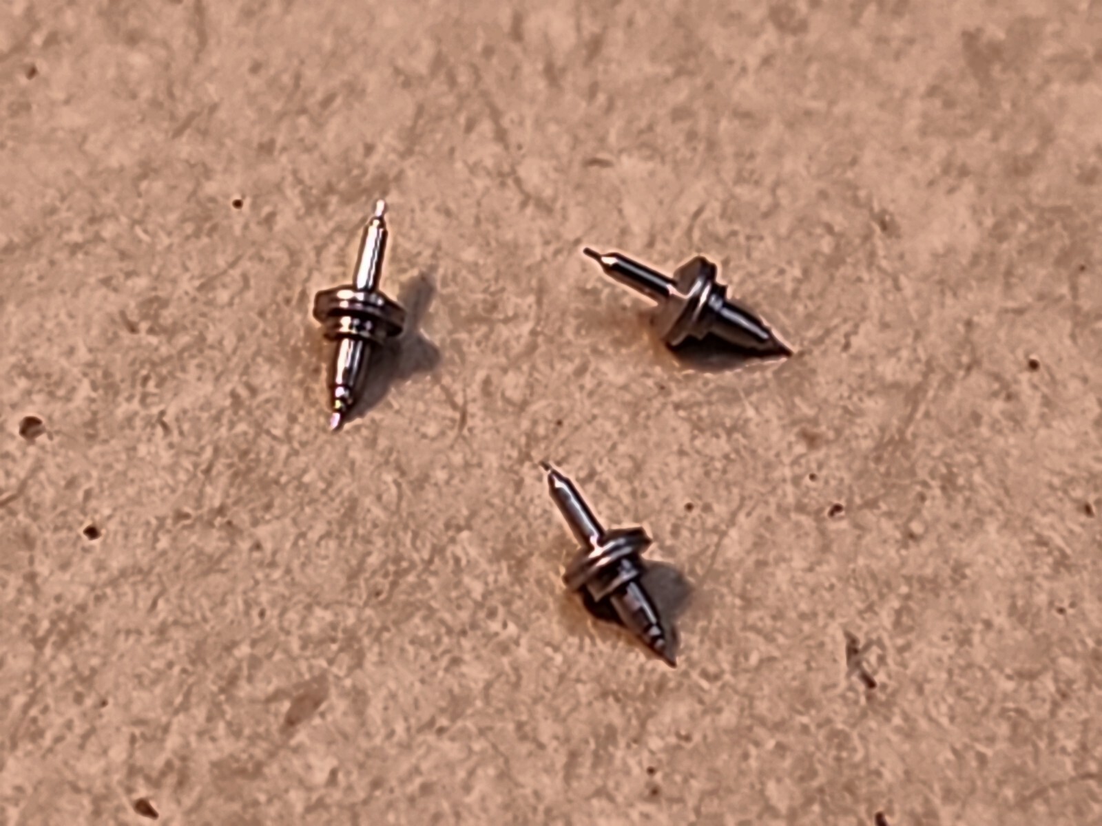 Lot Of 3 NOS Elgin 8/0 6589 Balance Staffs For Grades 680-681-682-683