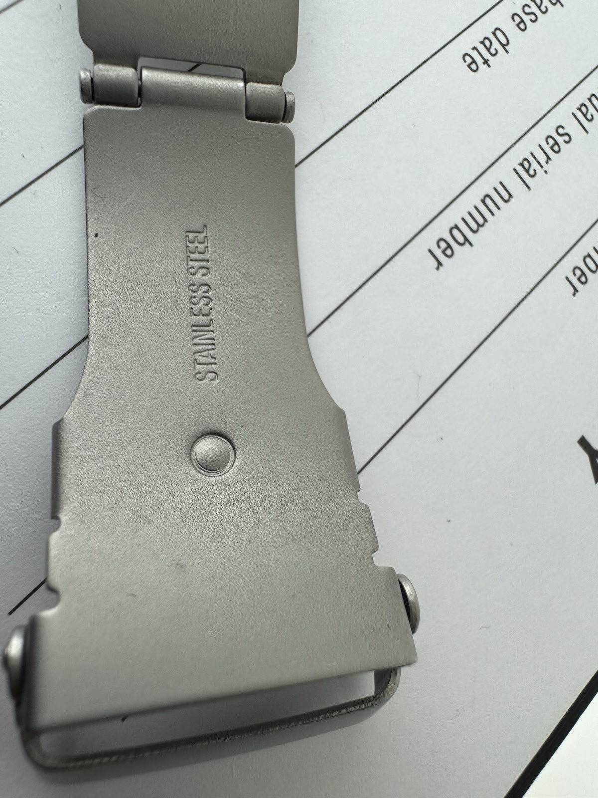 TechnoMarine Watch Folding Clasp Buckle 20MM Stainless Steel Authentic NEW