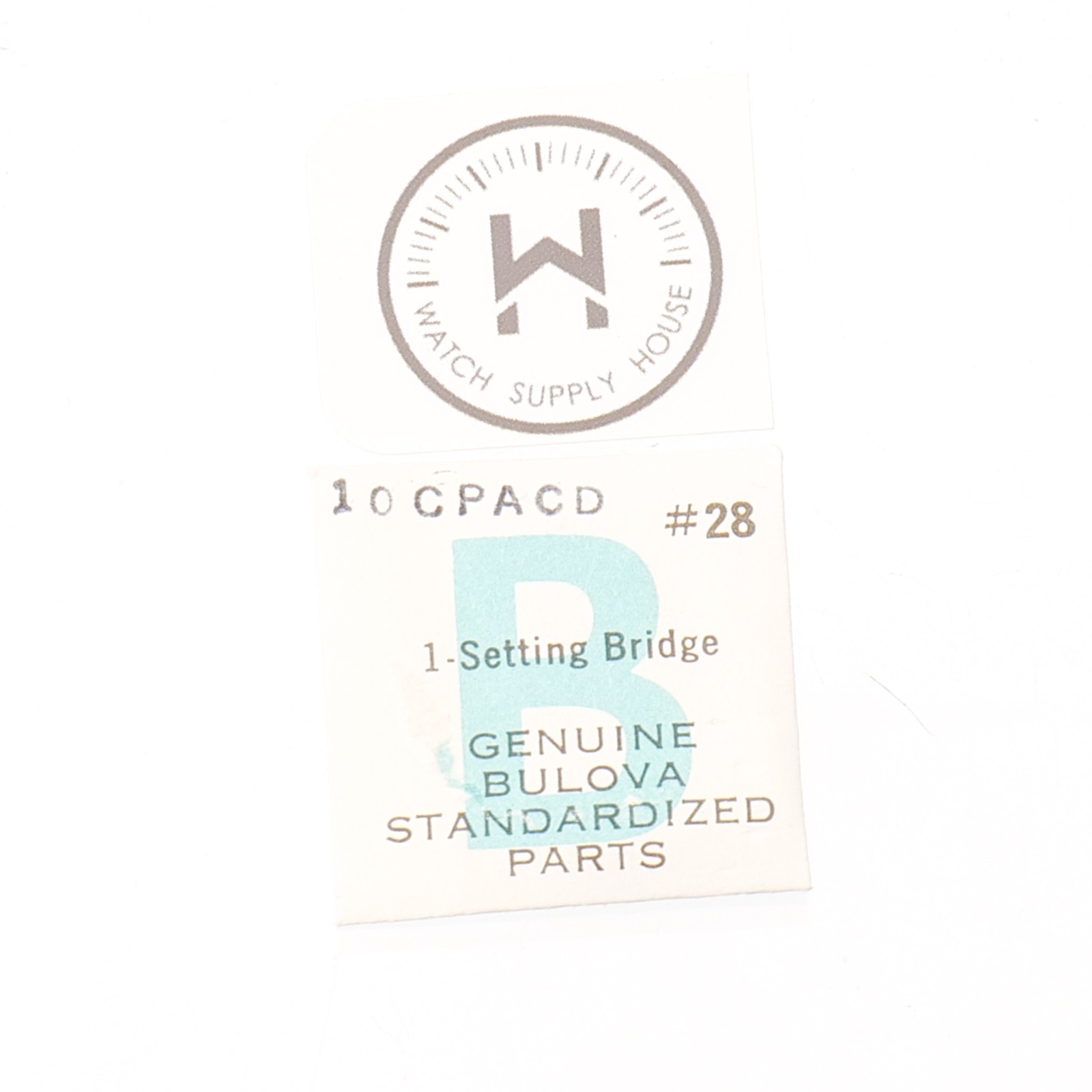 Bulova 10CPACD Watch Setting Lever Spring Set Bridge New Old Stock (C19R1)