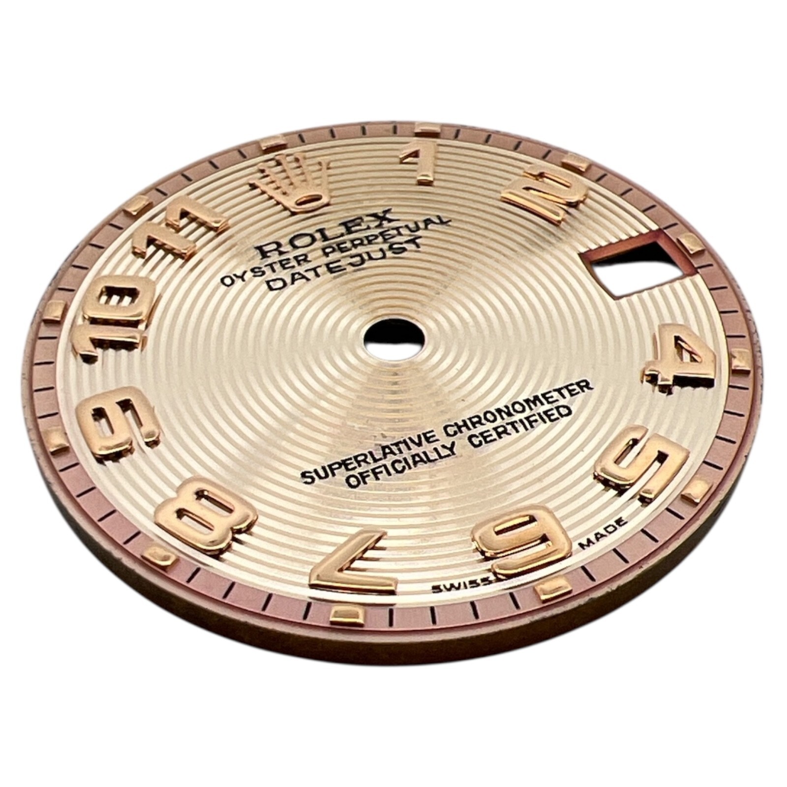 Genuine Rolex Datejust 31mm Concentric Arabic Dial Pink Rose Gold 178274 178275