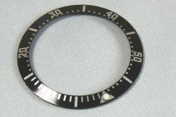 Black Bezel Insert for Omega Seamaster Diameter 38.1×30.6 Case Size 41mm #SM-BLK
