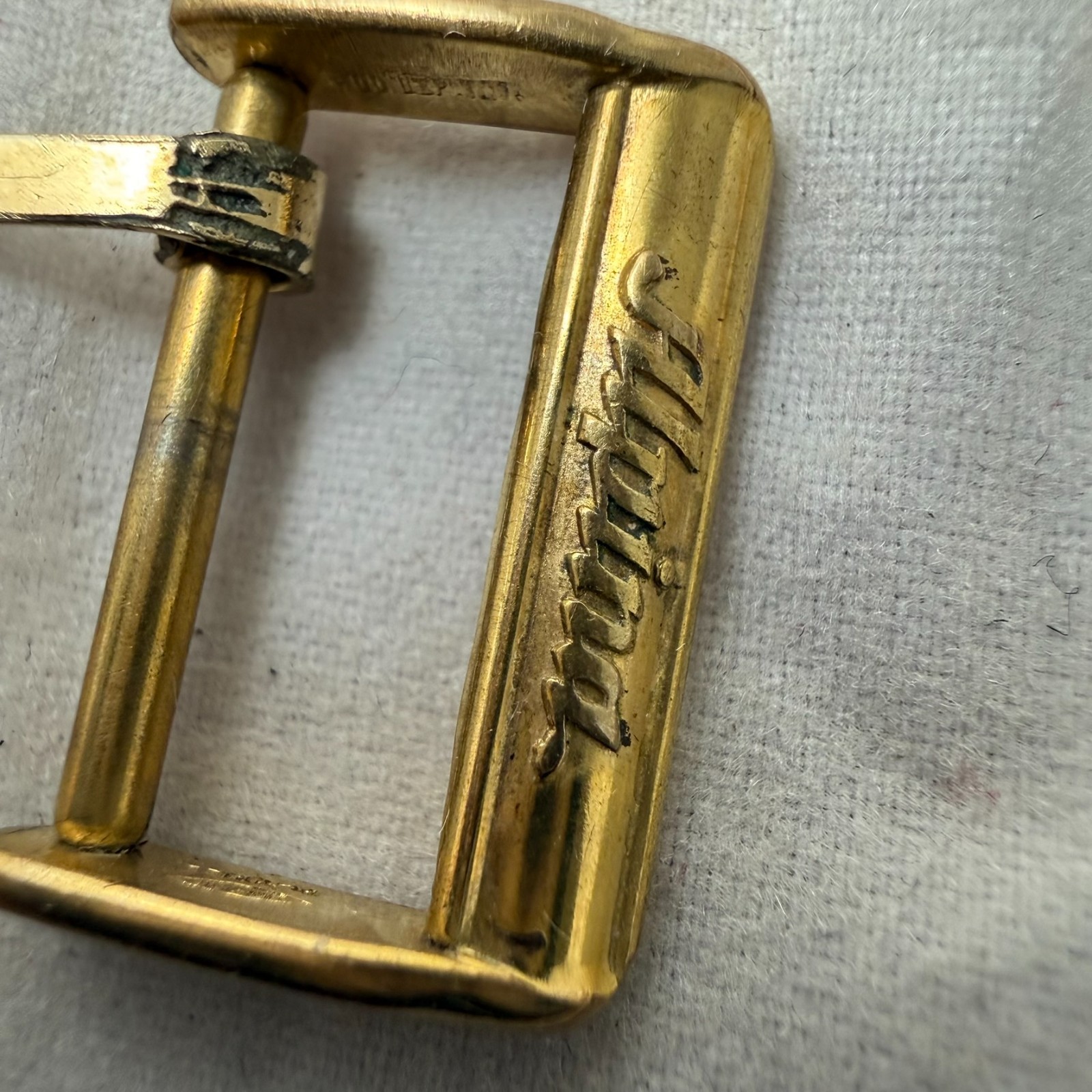 GENUINE VINTAGE ALPINA GOLD PLATED WATCH BUCKLE 16MM # 500