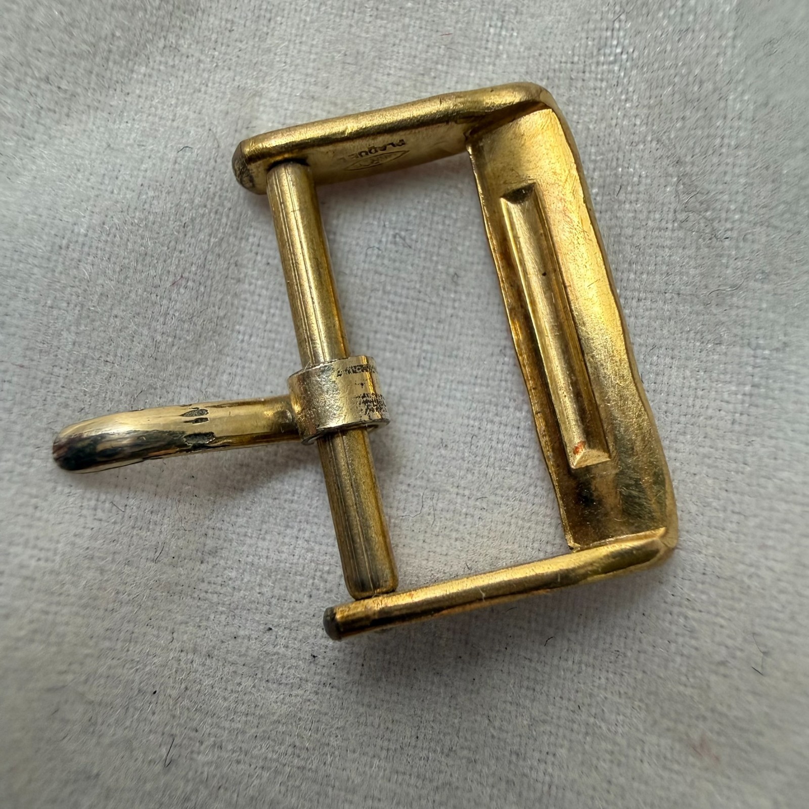 GENUINE VINTAGE ALPINA GOLD PLATED WATCH BUCKLE 16MM # 500
