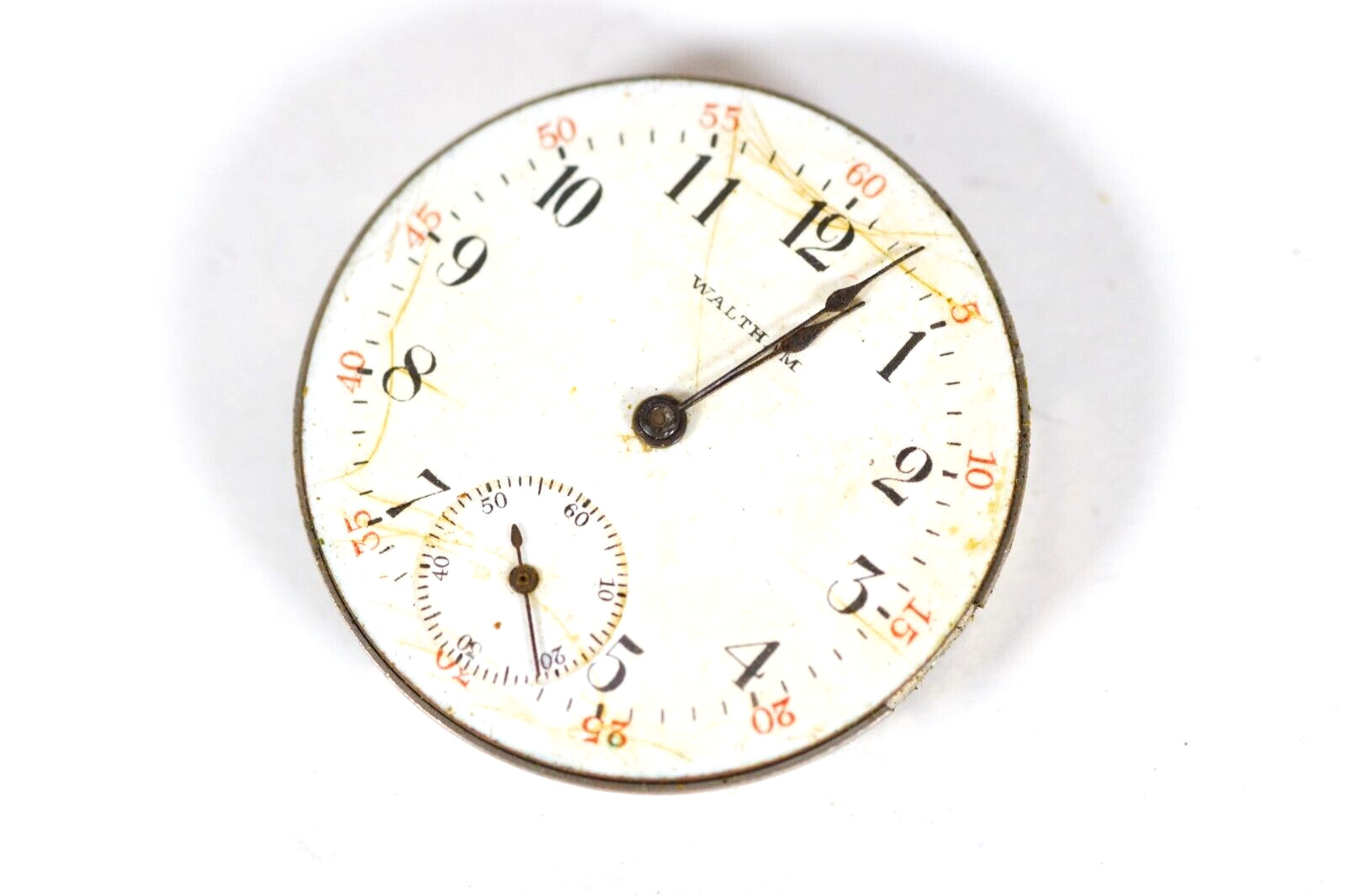 Waltham Pocket Watch Model 1891 Seaside 7 Jewels Movement & Dial