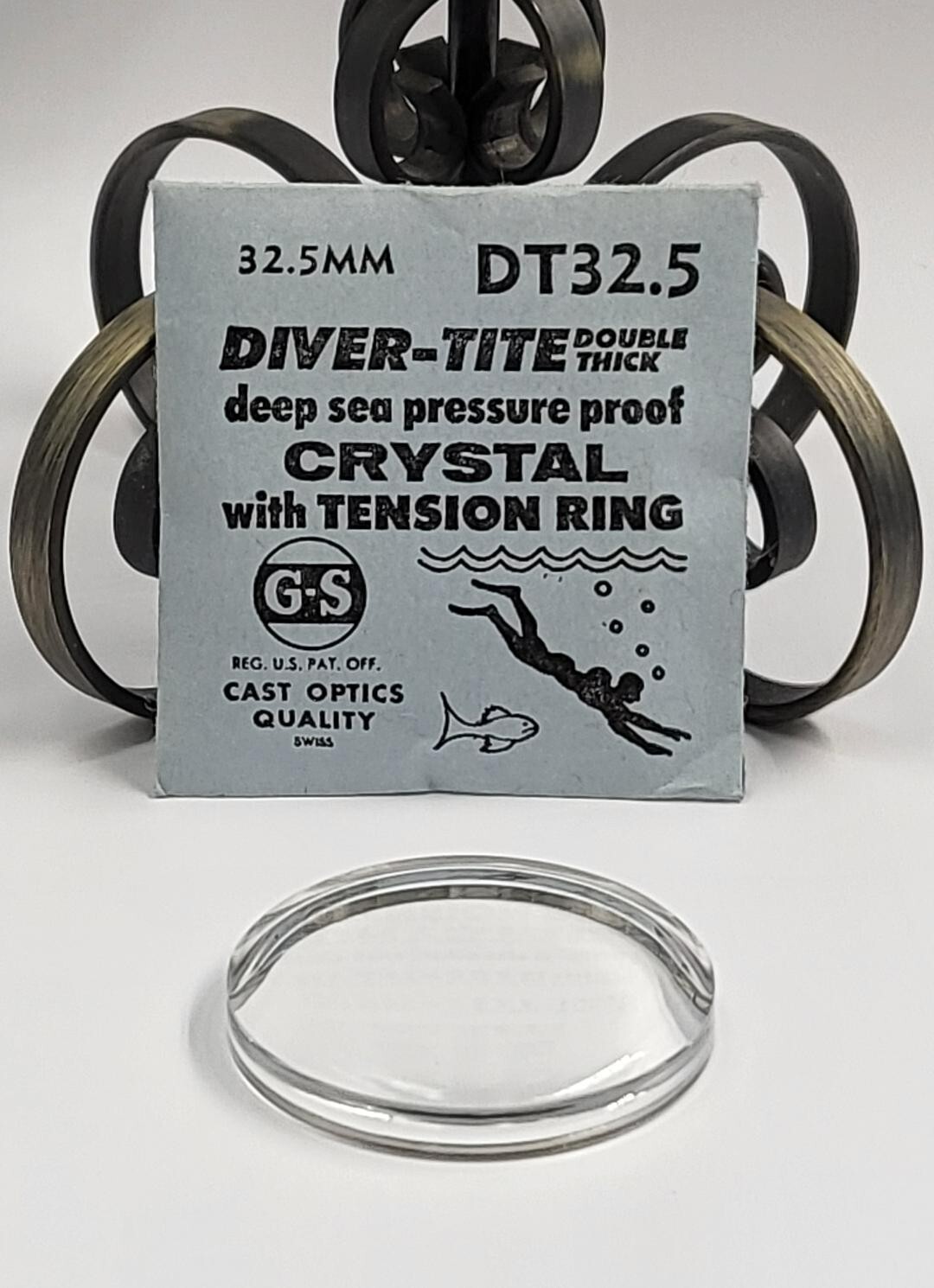VTG G-S DIVER-TITE Double Thick Deep Sea Diver Crystal. DT 32.5 mm