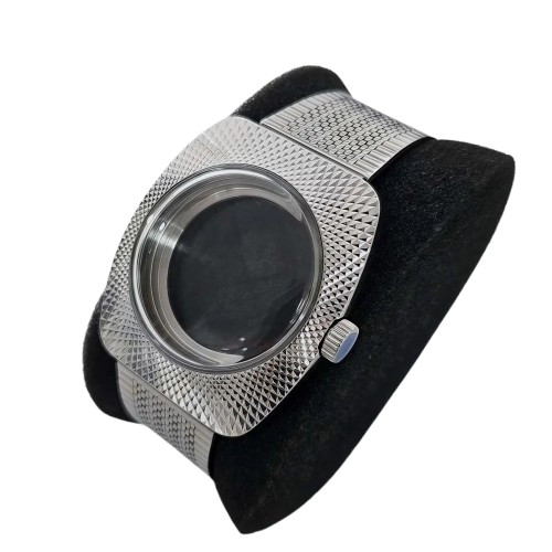 Double Domed Watch Case 36.5x41mm Compatible with NH35 NH36 NH70 Watch Movement
