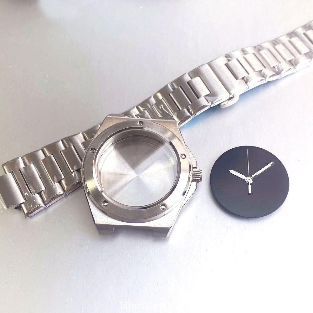 NH35A Ingenieur Watch Case Black PVD 40mm for NH34 NH36 NH38 NH70/71/72 Sapphire