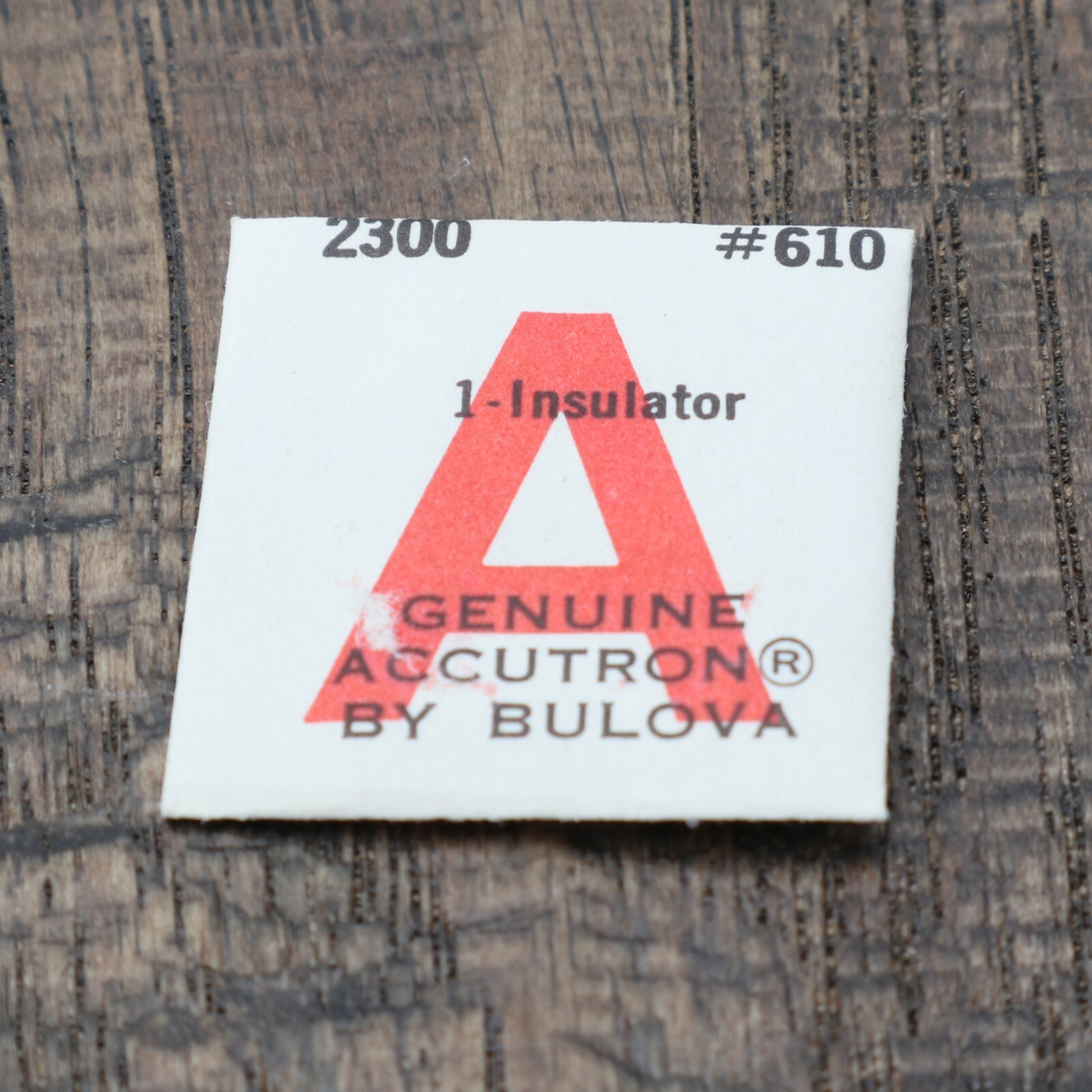 Vintage Genuine Bulova Accutron 2300 Part #610 Insulator (C5D7)
