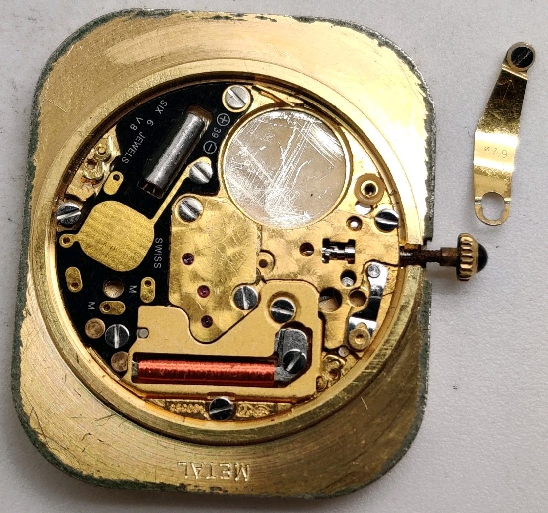 Concord nine/quartz ETA Cal. 959.001 Swiss quartz movement For Repair Diamond