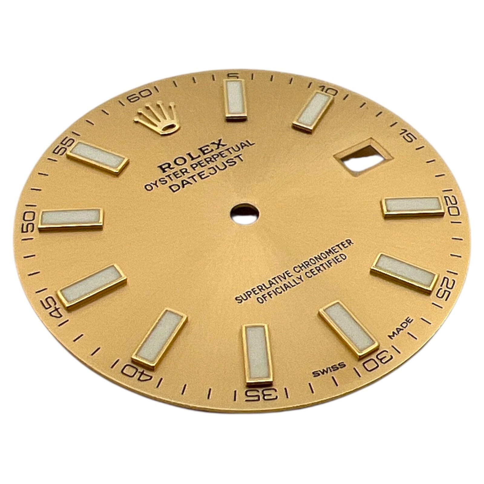Genuine Rolex Oyster Perpetual Datejust 41mm Dial Champagne Gold 116333