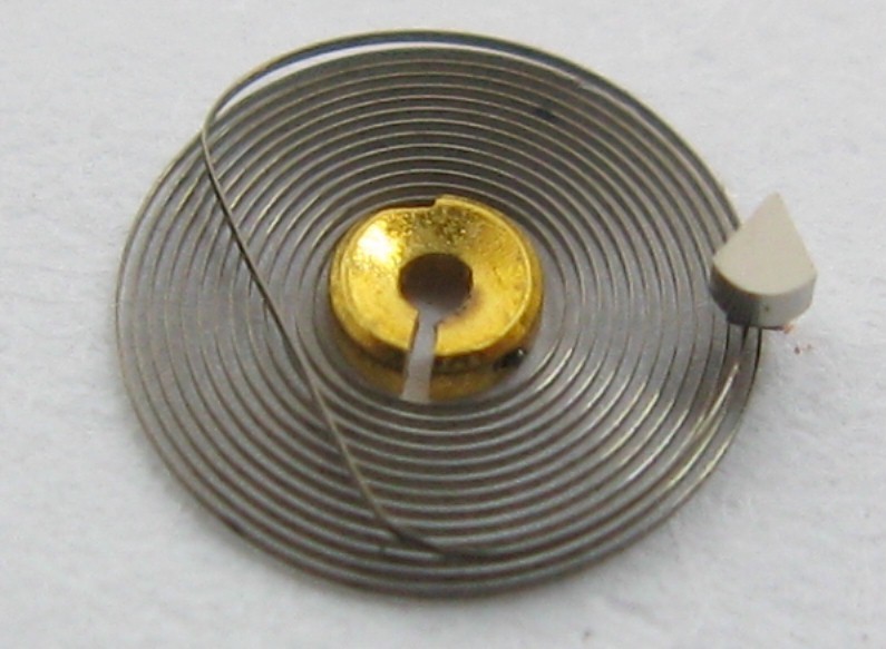 Elgin military wrist watch 8/0s part: one hairspring F36 7198839