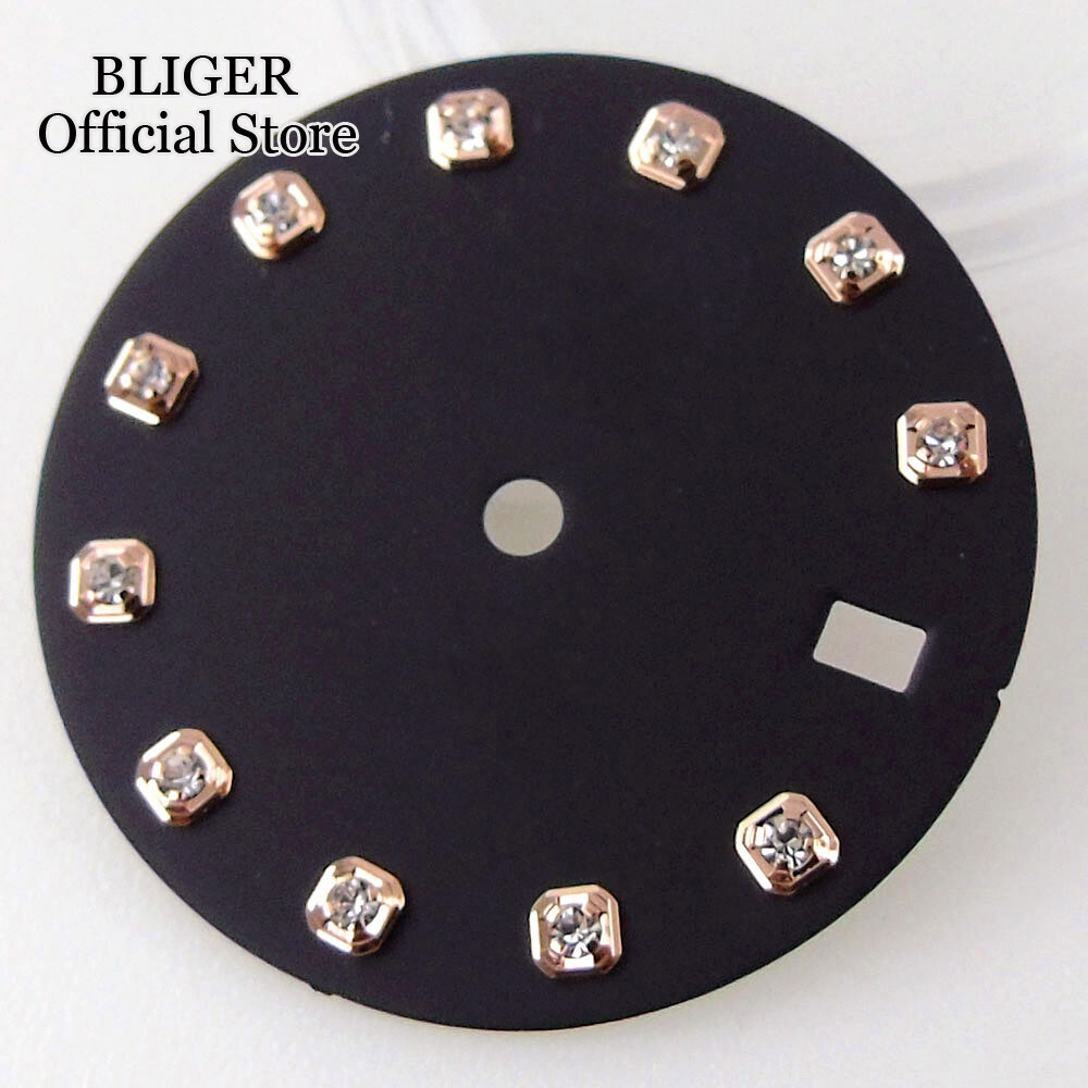 29mm Watch Dial Watch Face Fit NH35A NH36A Automatic Movement Diamond Index Date
