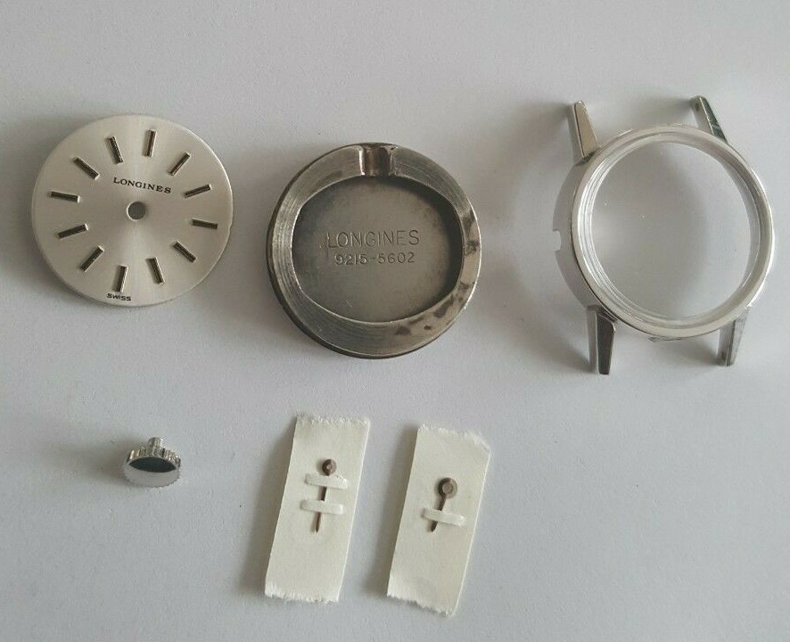 Longines Case Number 9215-5602 For Caliber 5602 + Dial + Hands + Crystal + Crown