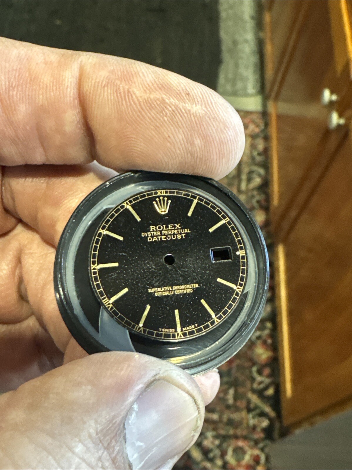 Rolex 16013 16233 Black Stardust Datejust Dial 36 Mm