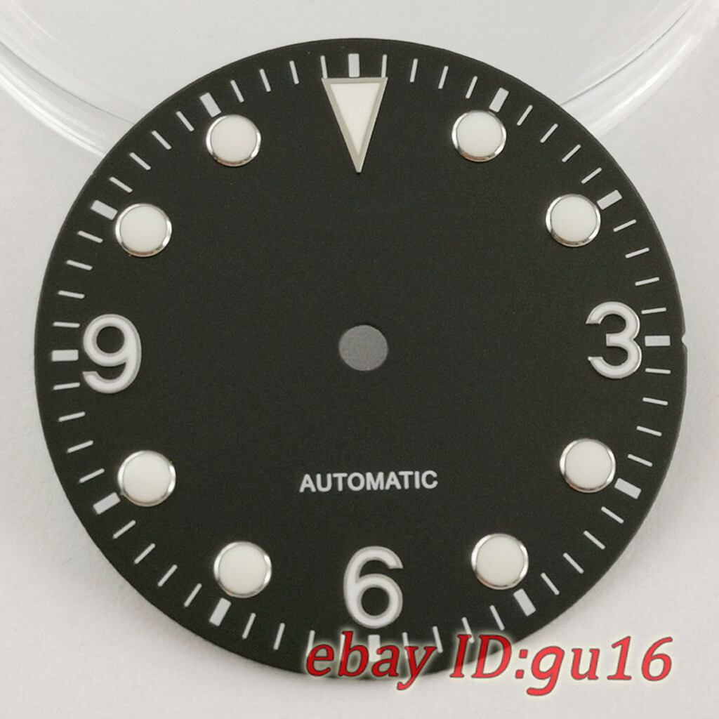 29mm Sterile Black Blue Green watch dial fit NH35 NH36 ETA 2824/2836 Miyota 8215