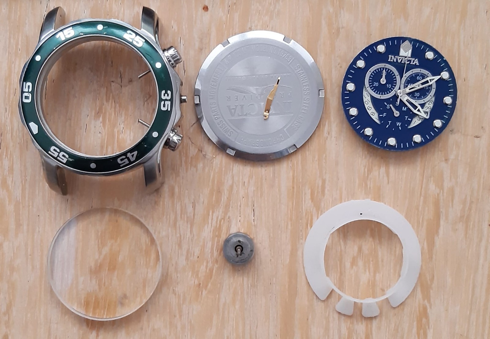 Invicta 19763 Pro Diver Case Parts Spares