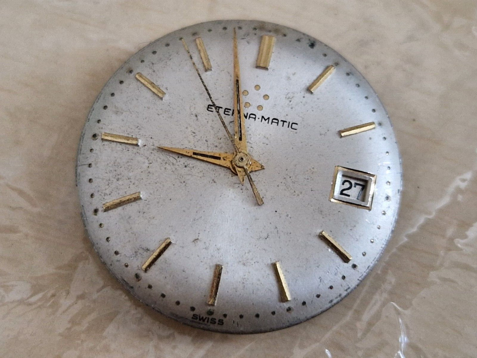 vintage Eterna Matic automatic watch movement project