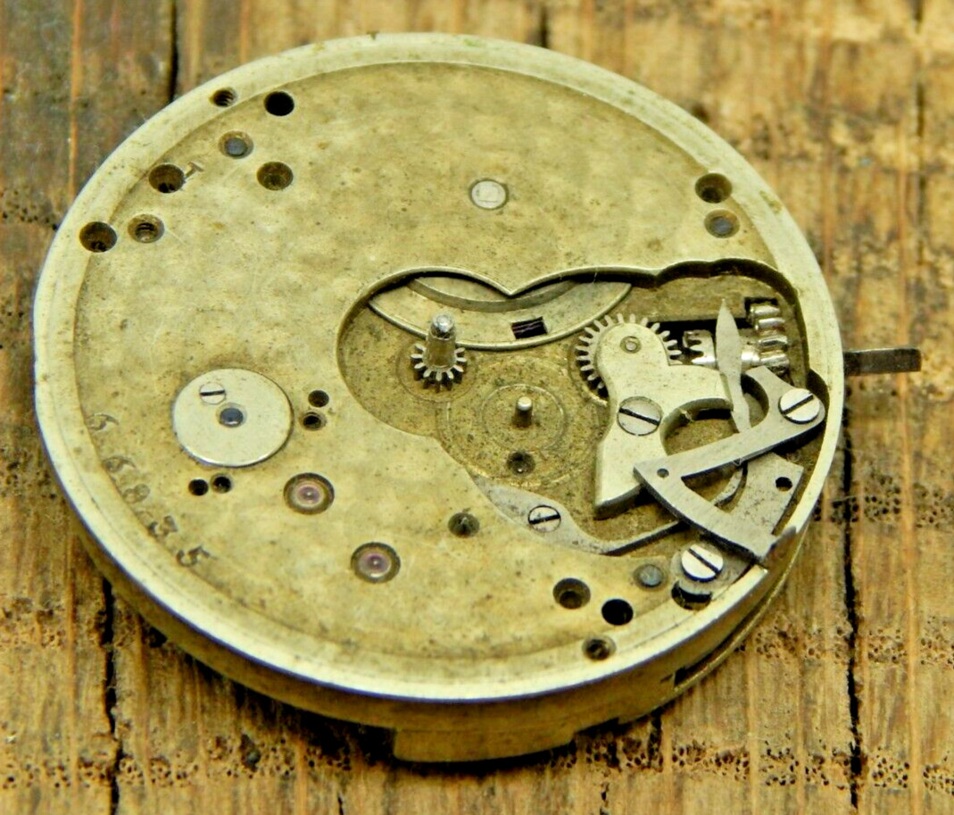 Antique Vintage Pocket watch movement A. Stowell & Co Boston High Grade 29mm 0s