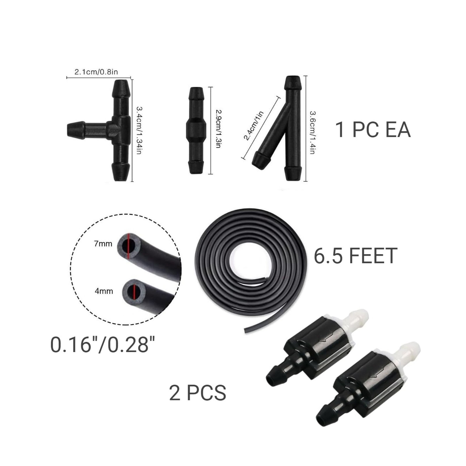 Click&Fit Windshield Washer Spray Nozzles replacement kit for Ford … Fast Ship
