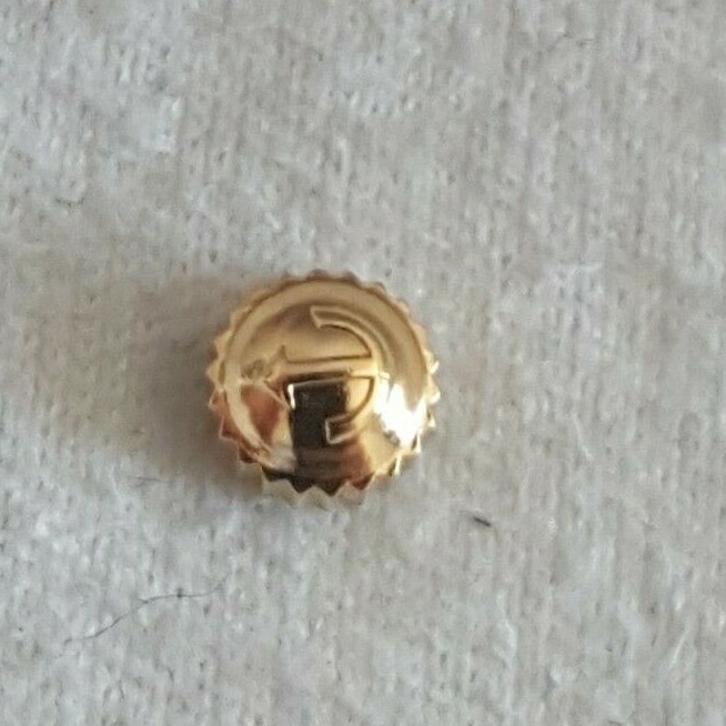RADO Water Resistant Gold Plated Crown Part Number 48-596