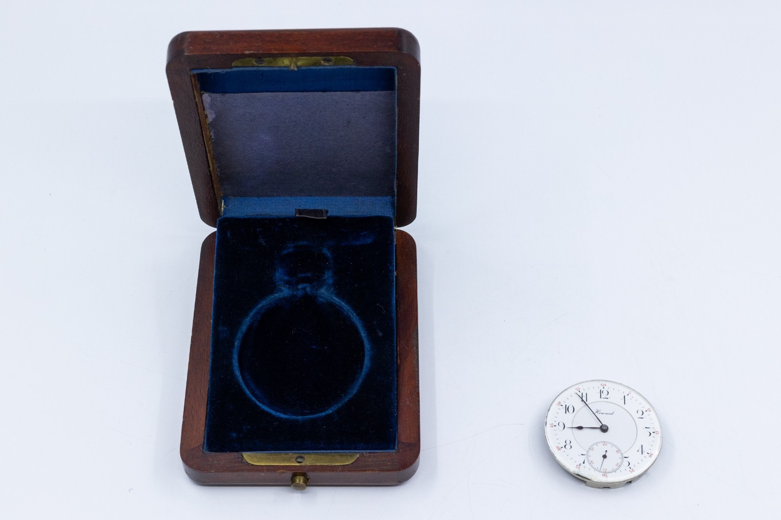ANTIQUE HOWARD 21 JEWEL SERIES 10 POCKET WATCH MOVEMENT & DIAL