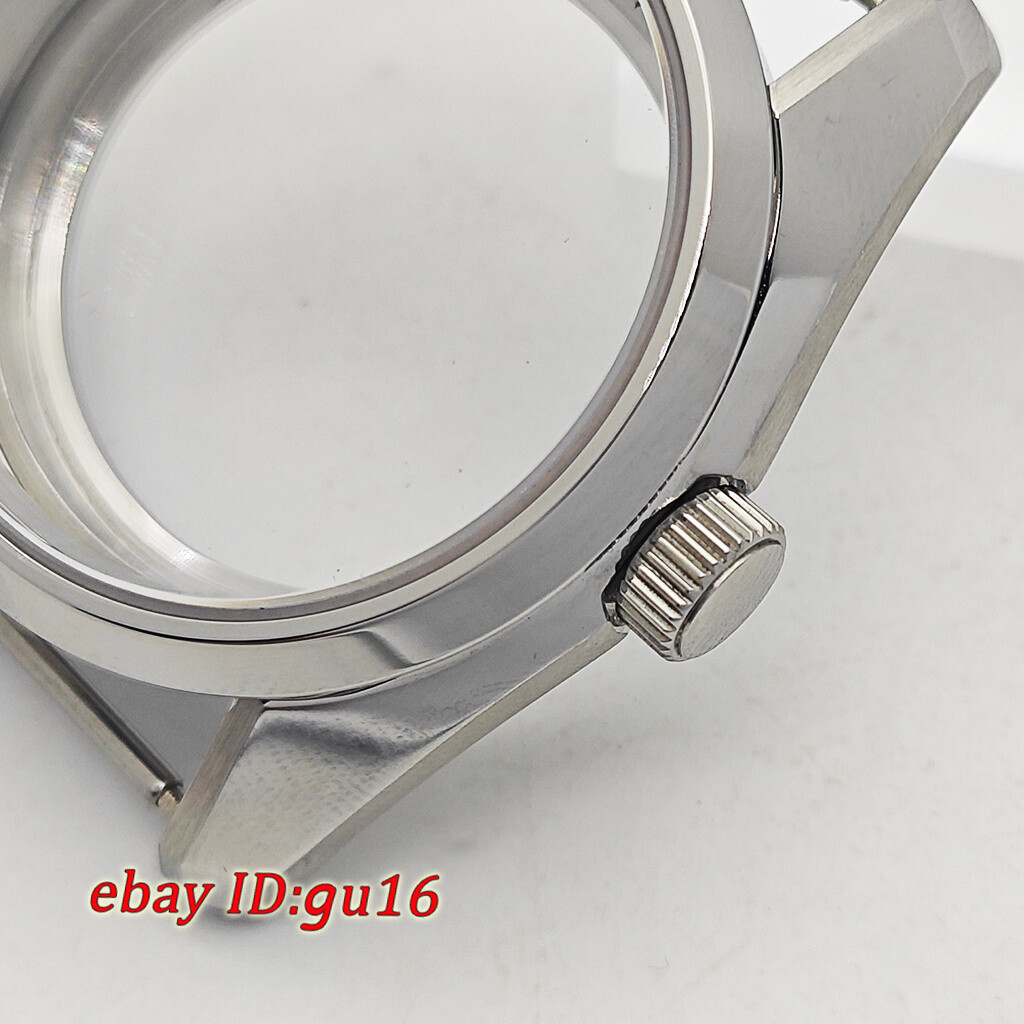 36mm silver watch case stainless ste fit NH35 NH36 ETA2824 PT5000 movement parts