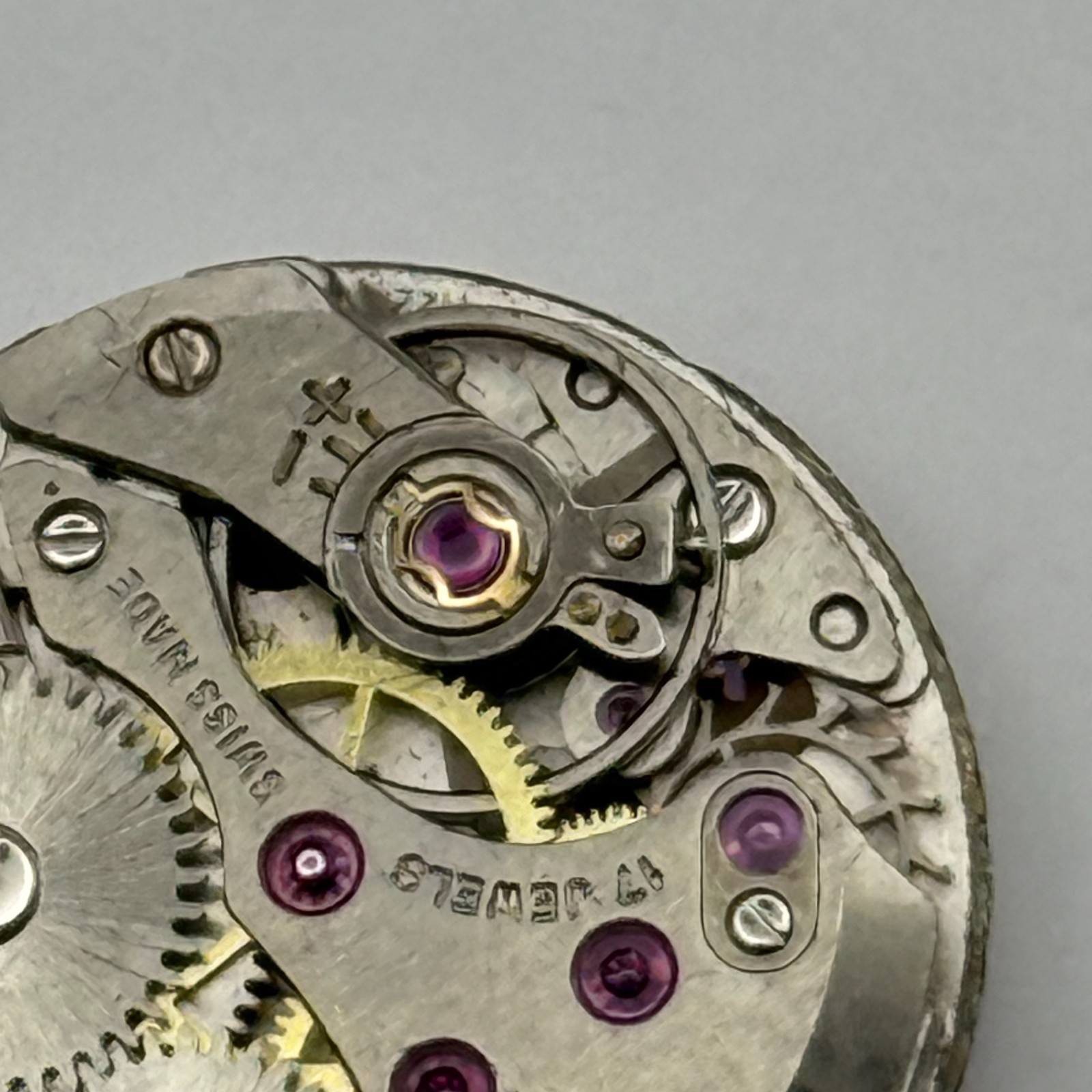 Felsa 4122 Watch Movement Garrard 17Jewels Swiss Manual Wind Parts Repair 17.5mm