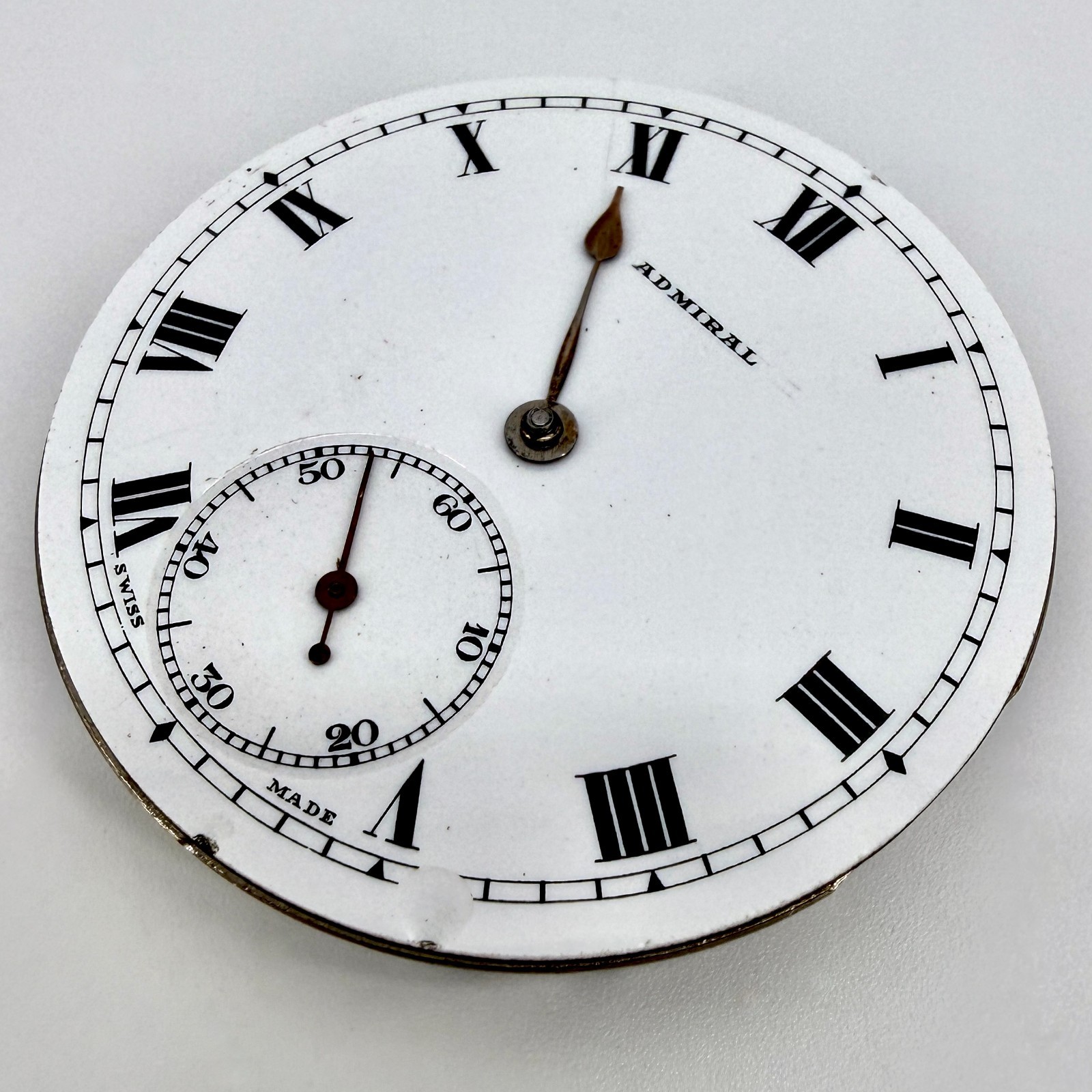 Vintage ADMIRAL CYMA Cal. 998 Pocket Watch Movement – 15J – Working