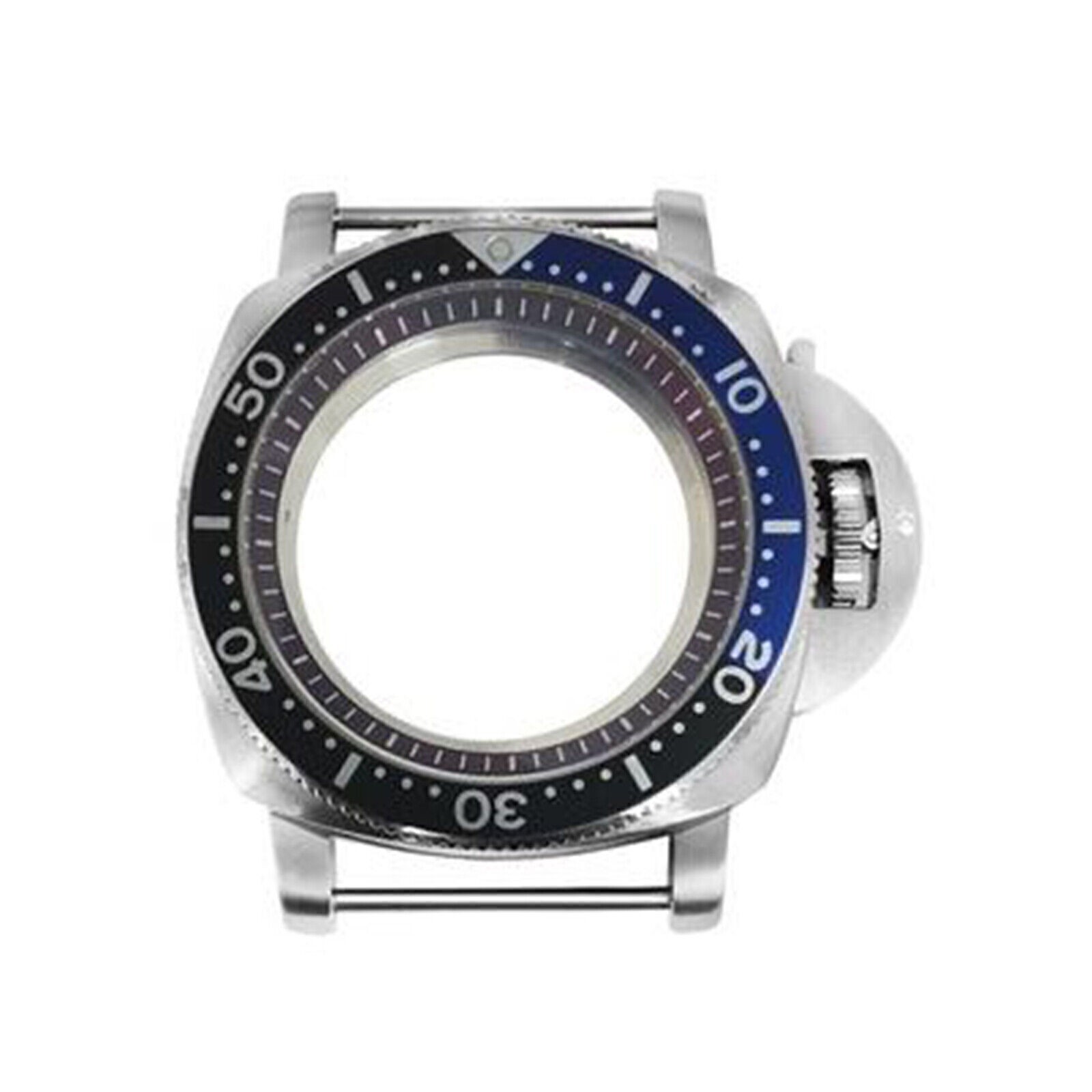 42MM 316L Steel Watch Case Bezel Red Inner Ring Modified Kit for NH35/NH36/4R/7S