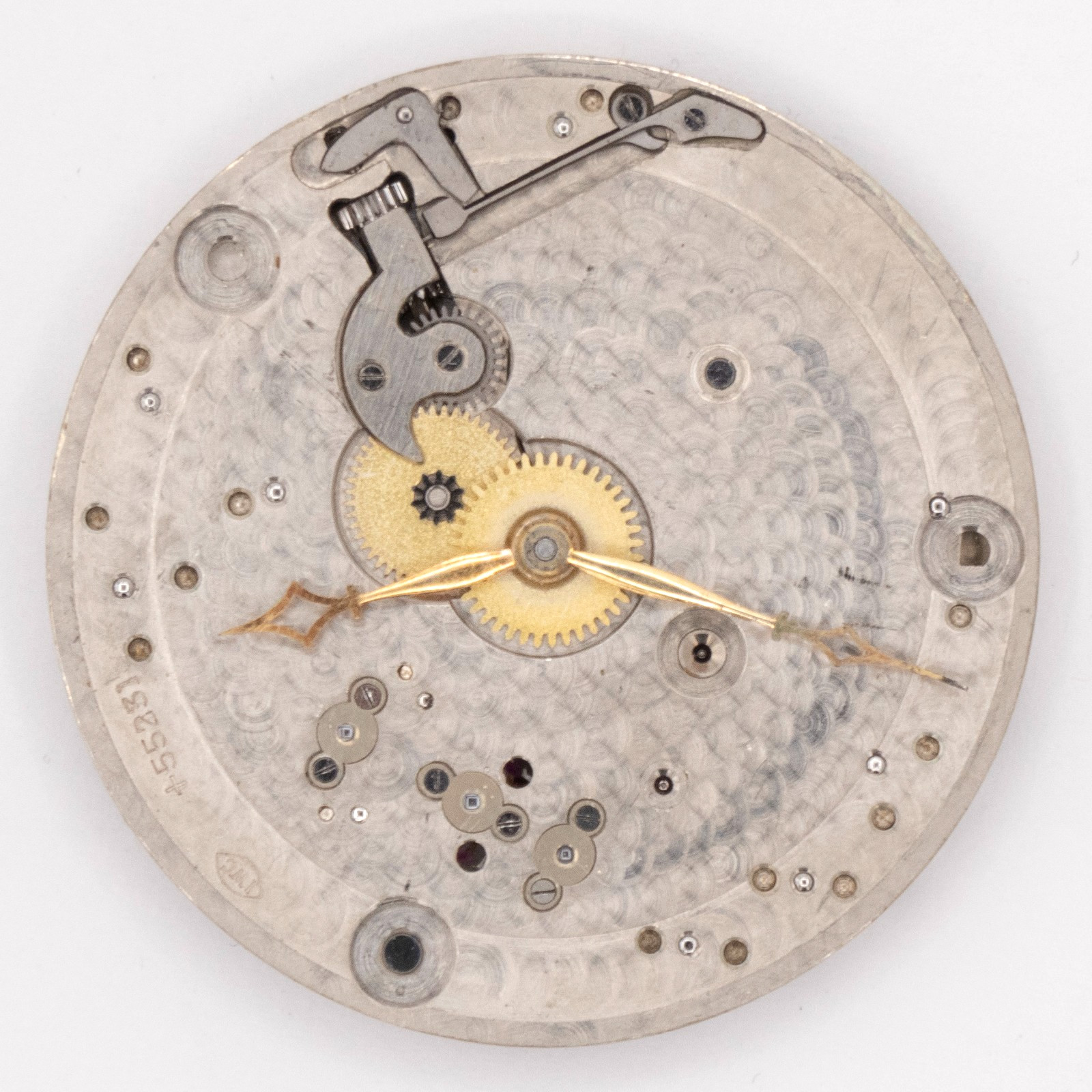 Vintage International Watch Co. IWC 38 mm Antique Pocket Watch Movement, Runs