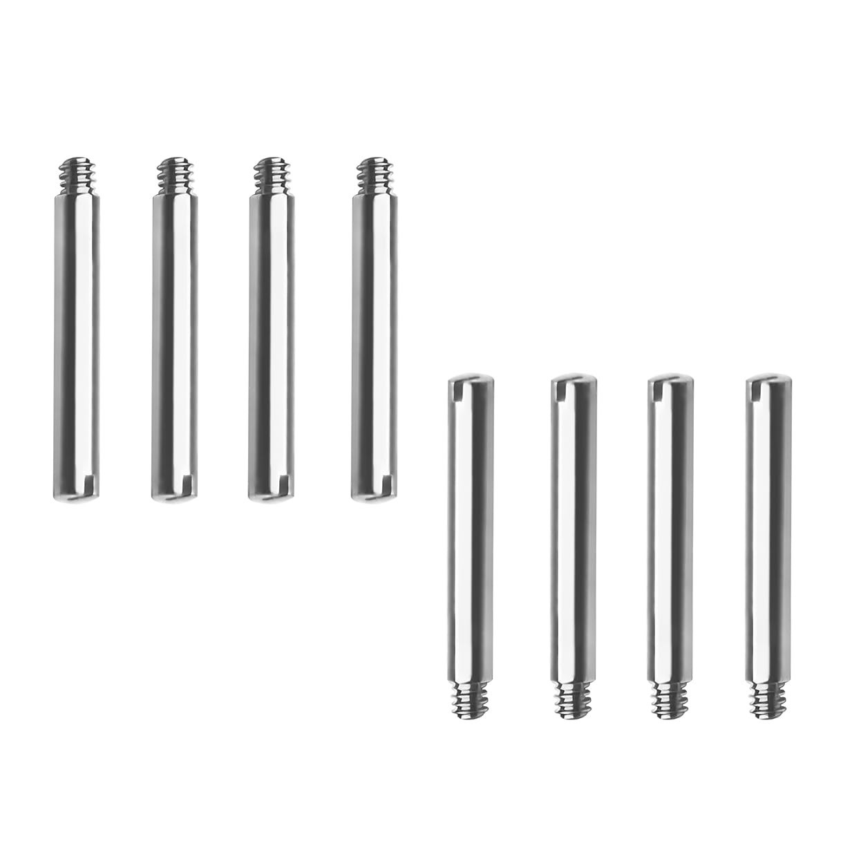 8PCS Rolex Watch Band Link Pins Screws Tube Replacement 15×1.7×1.2mm Steel