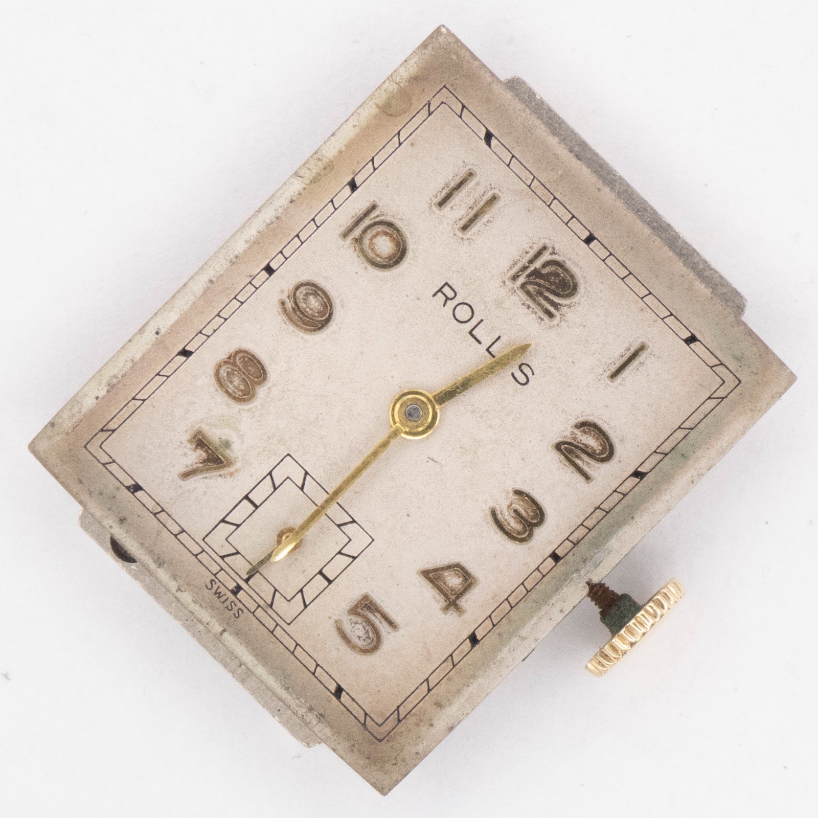 Vintage Grana / Kurth Freres Cal. 251 17-Jewel Wristwatch Movement, Keeps Time