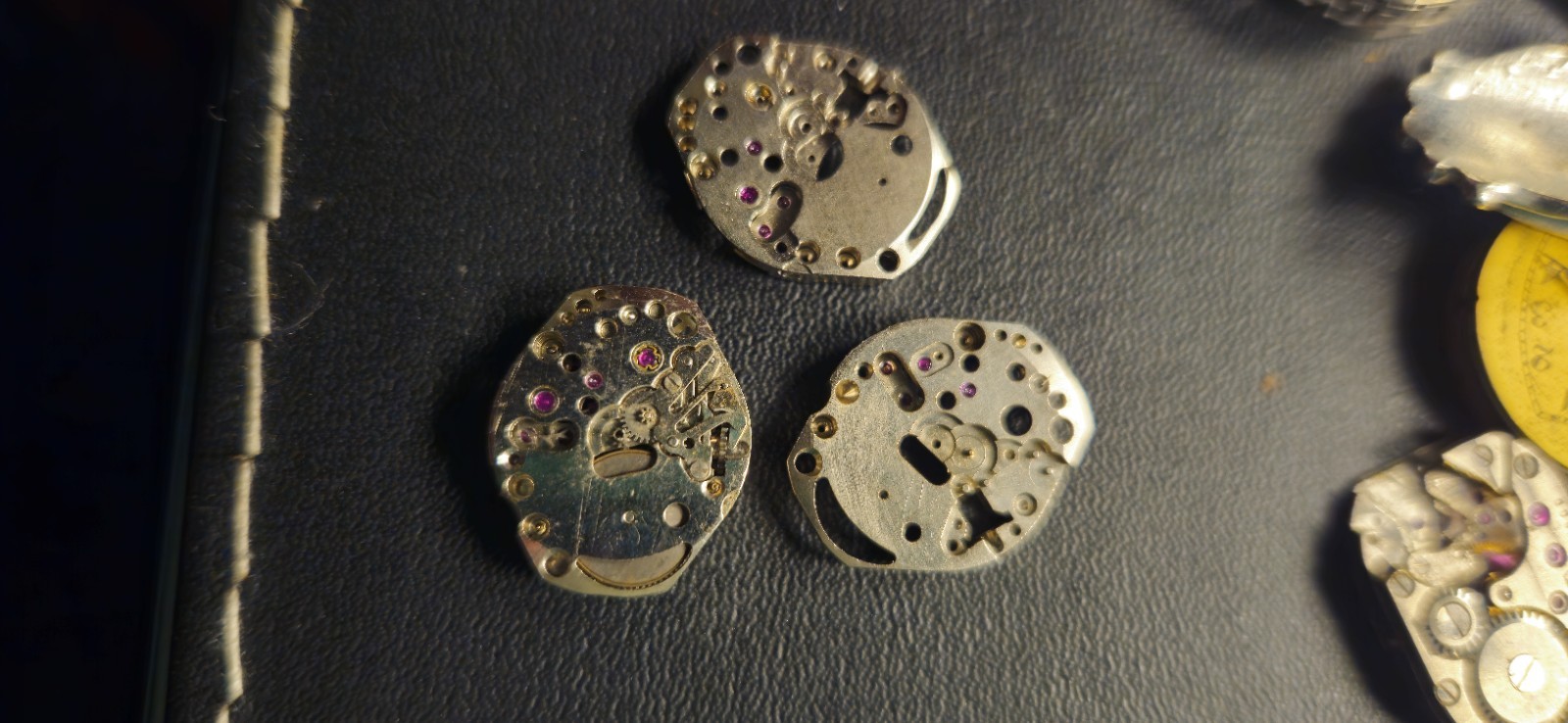 ×3 Genuine Vintage Model 120 Calibers Watch Mechanical FHF Movements + Parts