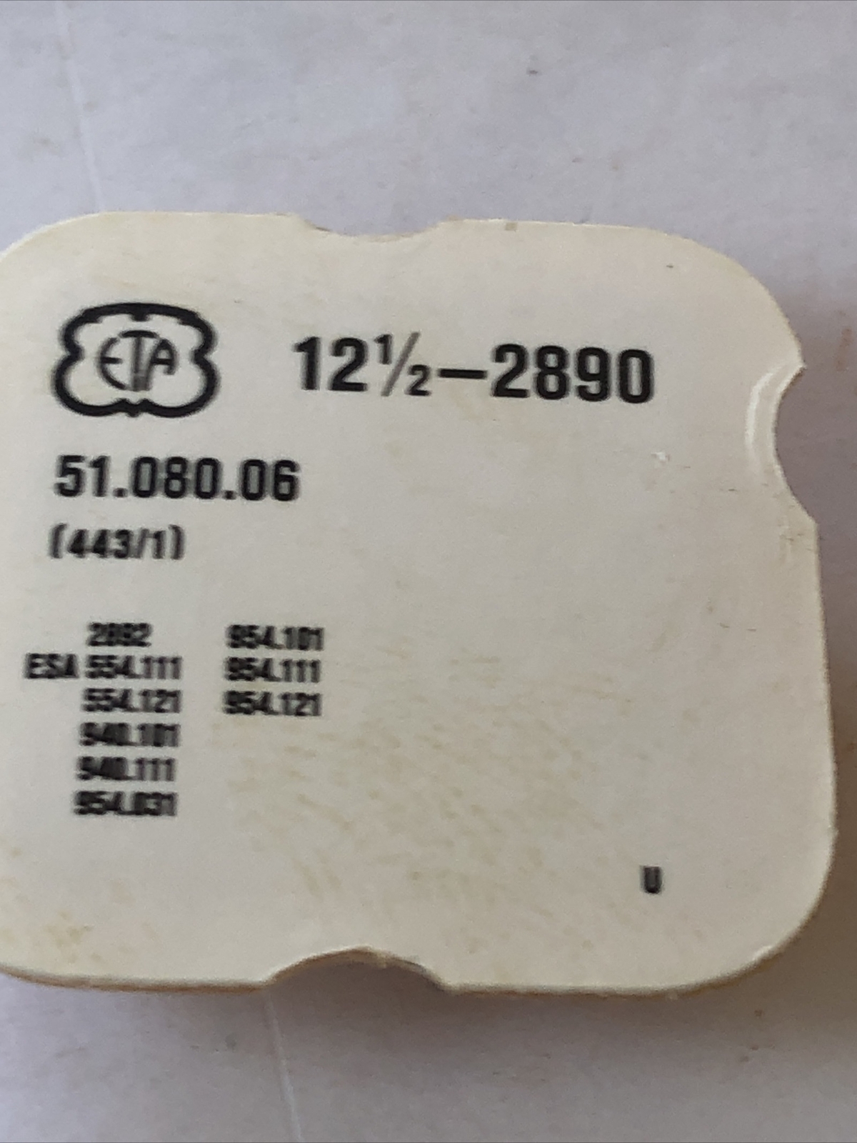 ETA 2890 Caliber Setting Lever Old New Stock Free Postage .