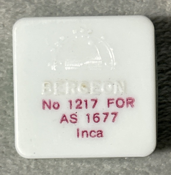 Vintage BERGEON No. 1217 FOR AS 1677 Inca Complete Watch Balance Movement NOS