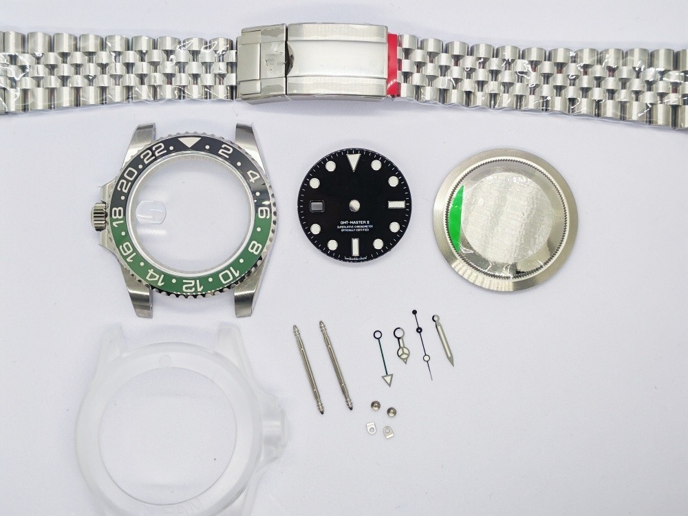 DIY SET for 3285 watch case + dial + hands + Stainless Steel Strap 40mm