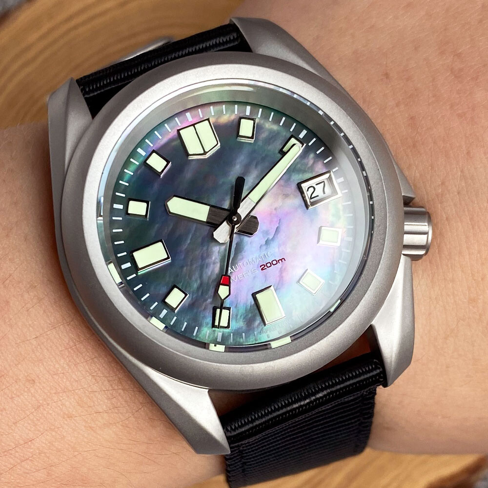 New Tandorio 40MM MOP Dial Luminous sapphire glass Diver Automatic Men’s Watch