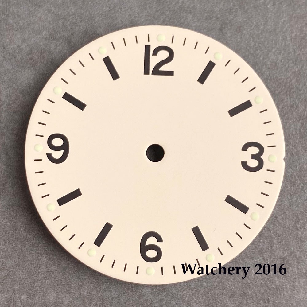 29mm Black/Beige Watch dial Face For NH35 ETA 2824 PT5000 Miyota 8215 Luminous