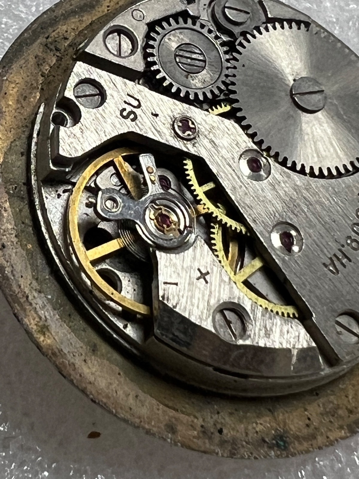 Watch movement USSR Raketa Cal.2609.НА plus Dial.For parts.