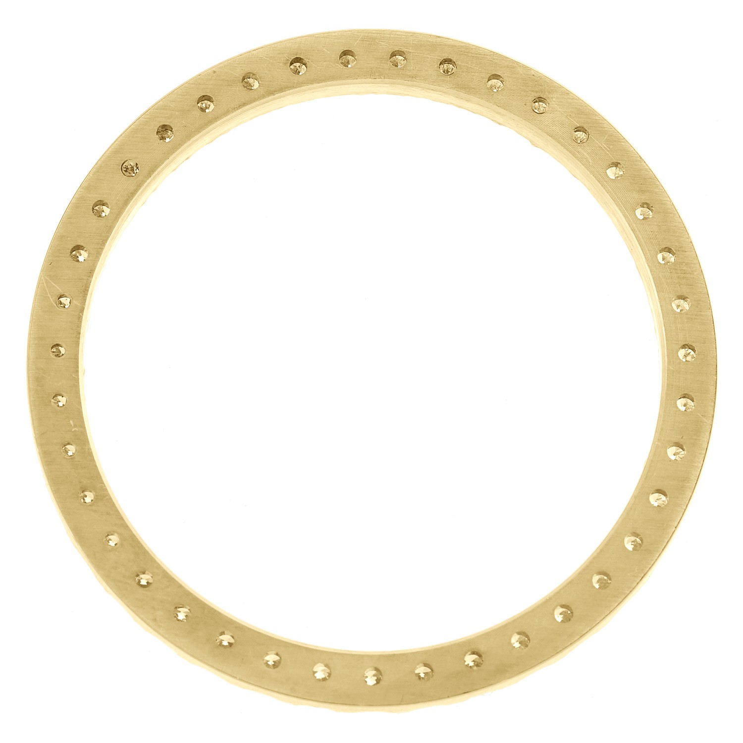 10K Yellow Gold Custom U-Cut Diamond Bezel For Rolex Day-Date 36mm Watch 2.55 CT