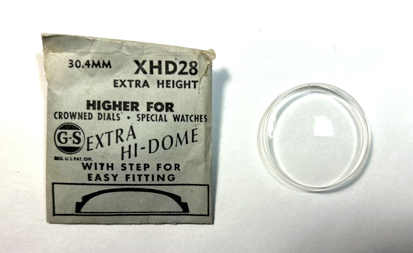 XHD 28 EXTRA HIGH DOME ROUND PLASTIC WATCH CRYSTAL 30.4mm