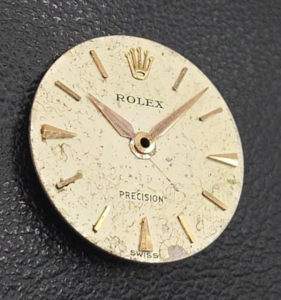 Rolex Precision 1300 Vintage Dial Diameter 16Mm And Hands Rose Gold