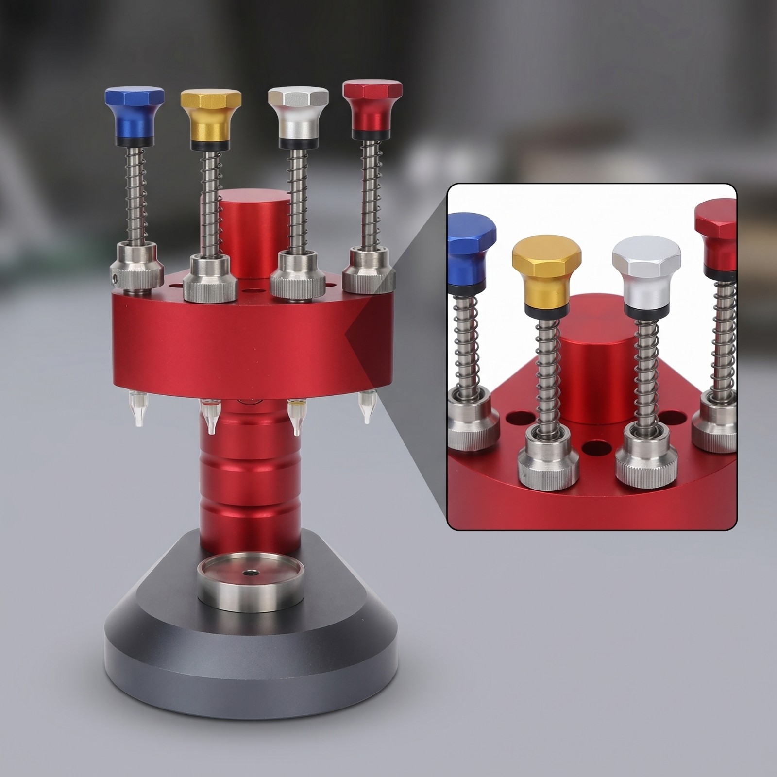 Manual Watch Hand Setter Metal Watch Hand Setting Machine Colored Tops