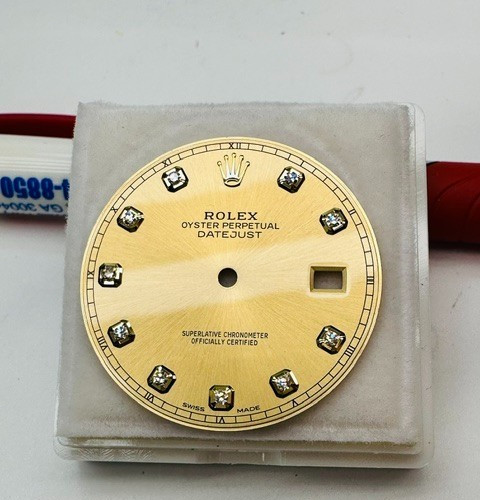 Authentic Rolex Factory Champagne Diamond Dial for Datejust 41 126333 126303
