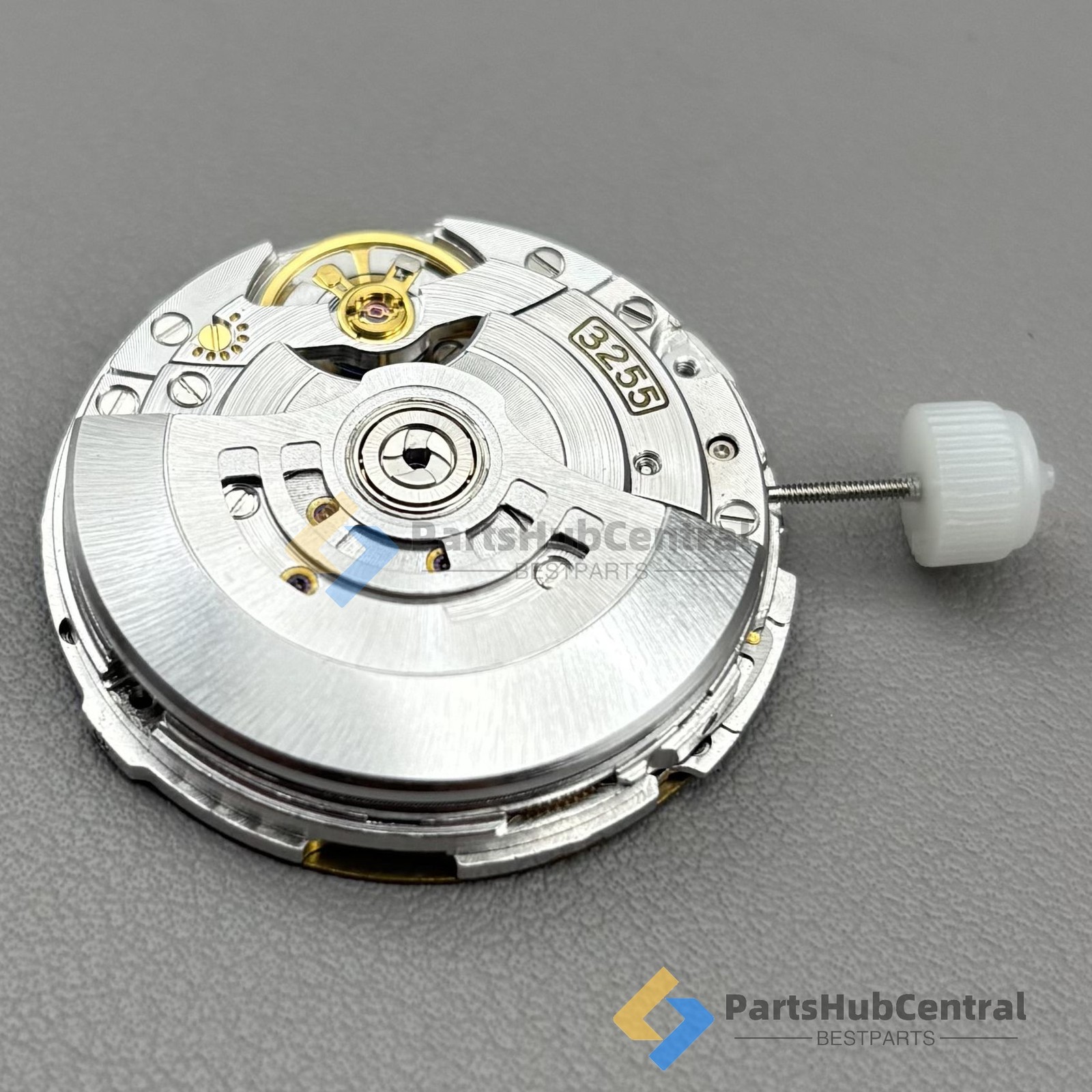 3255 Automatic Mechanical Movement Dual Calendar 31 Jewels Blue Balance Wheel US