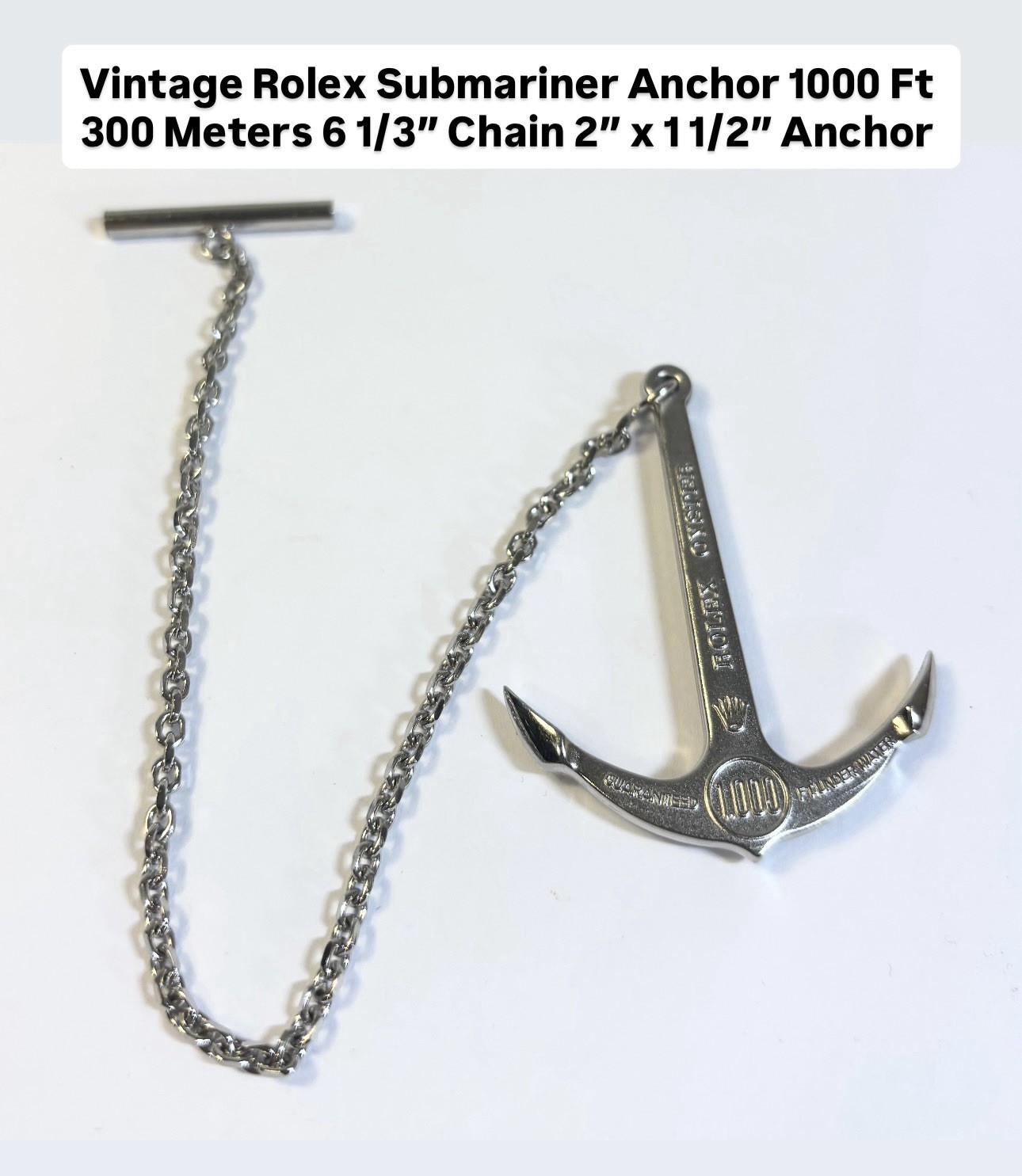 Vintage Rolex Submariner Anchor 1000 Ft 300 Meters