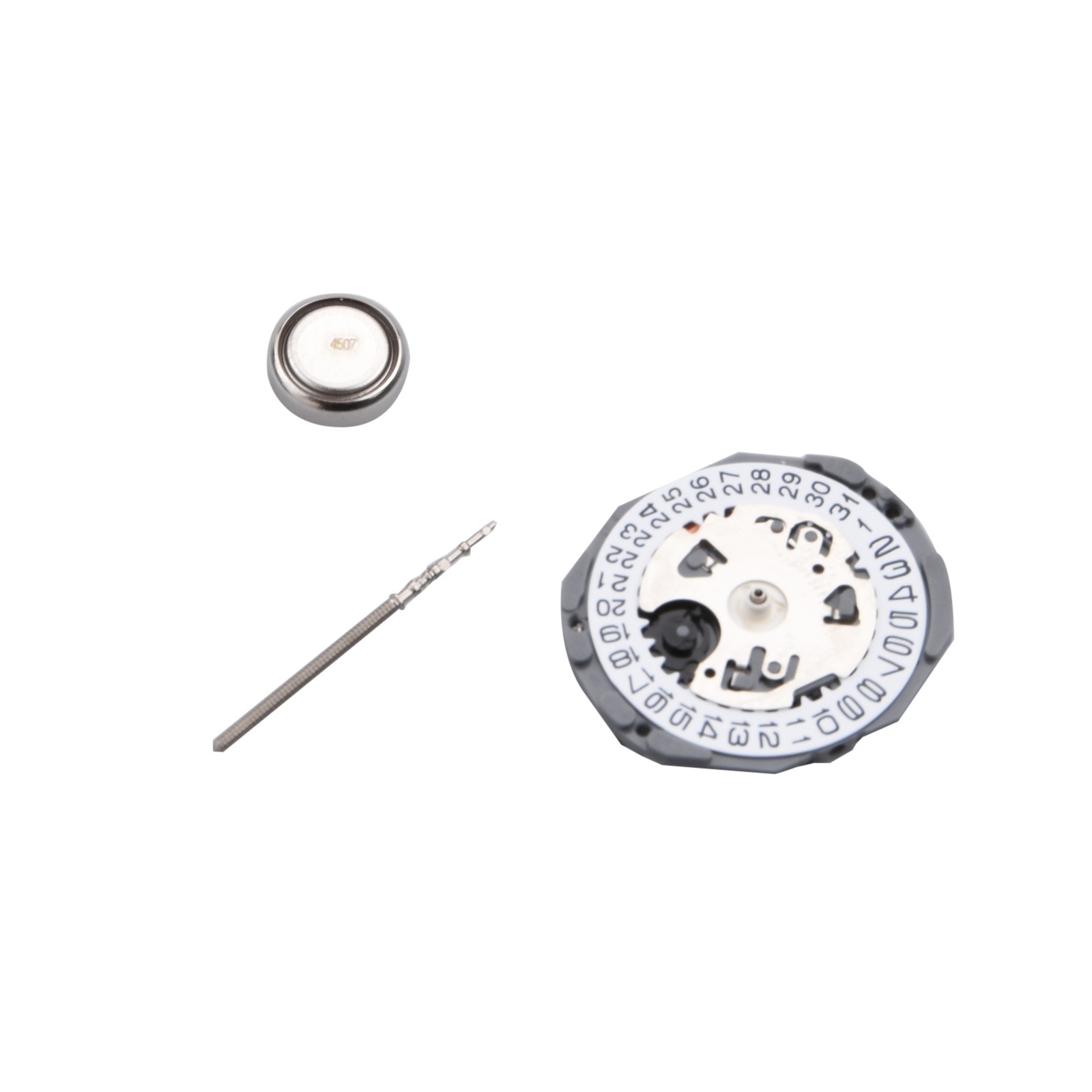 Quartz Watch Movement White Dial With 351332 Stem For Hattori VJ22 VJ22B B
