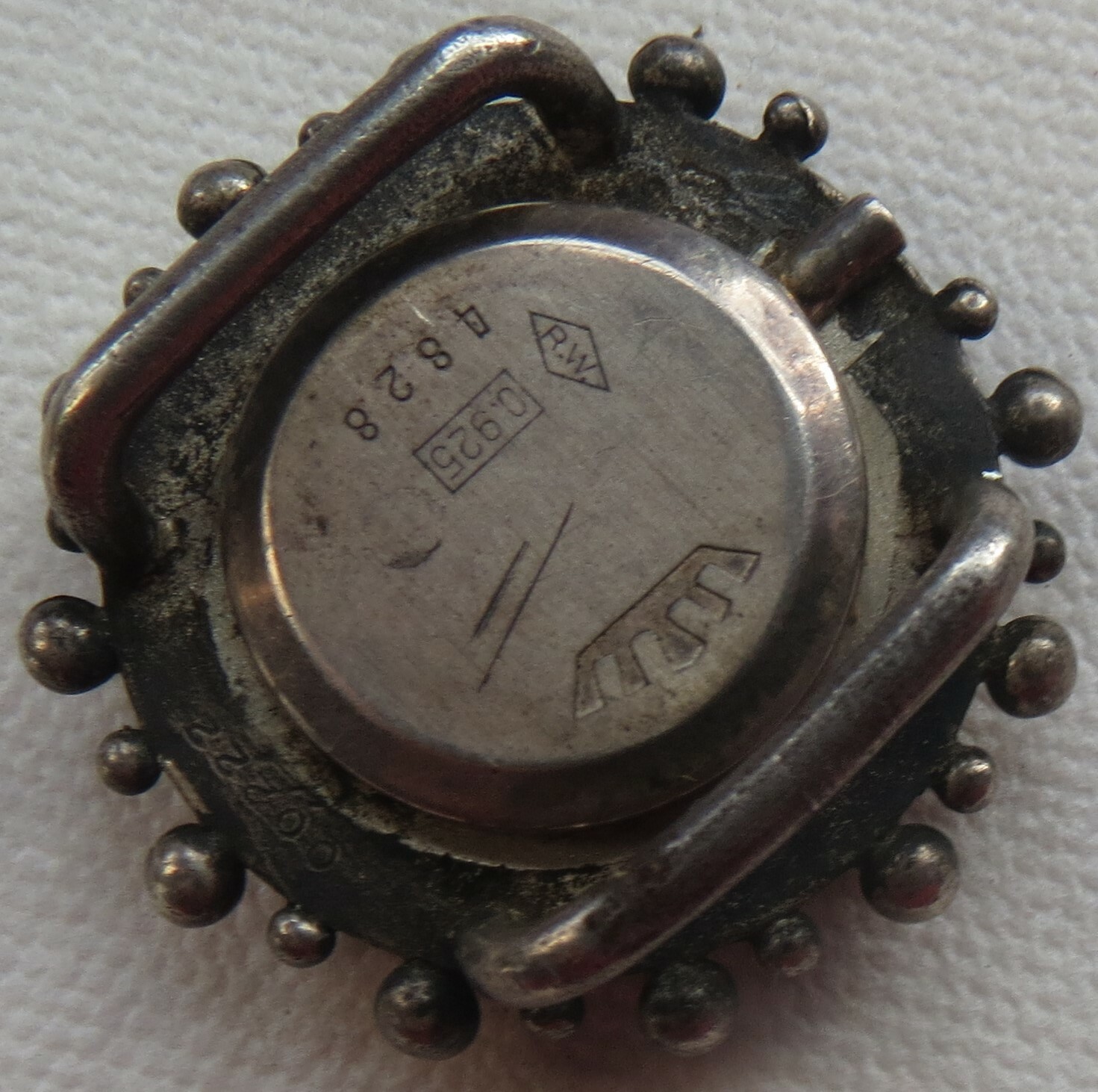 Fortis beautiful wristwatch silver case 43 mm. in diameter for movement 15 mm.